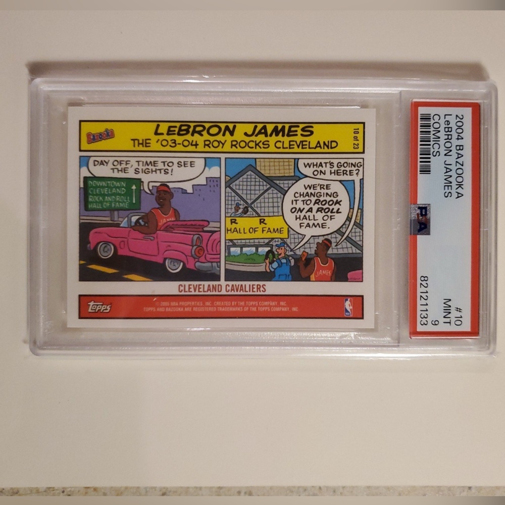 2004 TOPPS BAZOOKA COMIC LeBRON JAMES !
